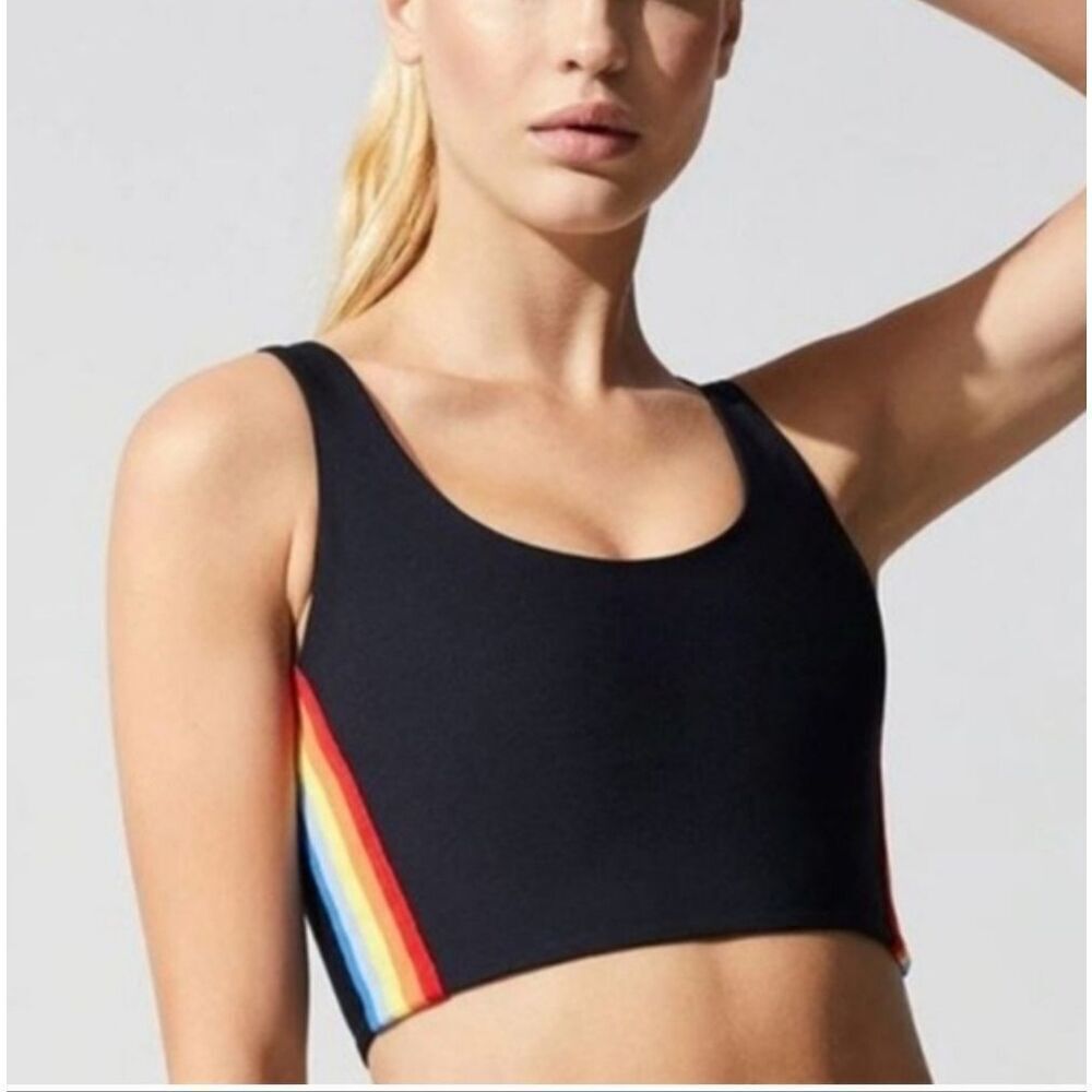 Spiritual Gangster Black Rainbow Shakti Sports Tank